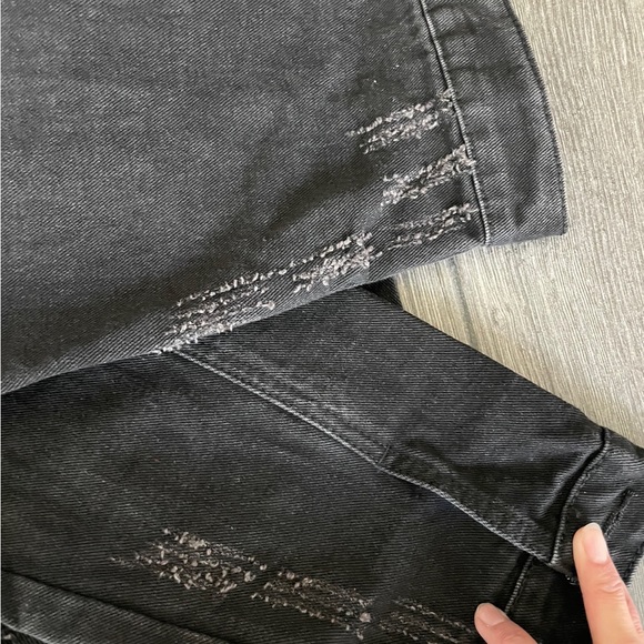 013 Boho Floral embroidered Distressed denim jean jacket - Picture 12 of 14